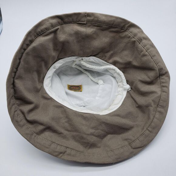 Scala Collezione Hat Bucket Womens One Size Khaki Packable Sun Brim Drawstring - Picture 3 of 7